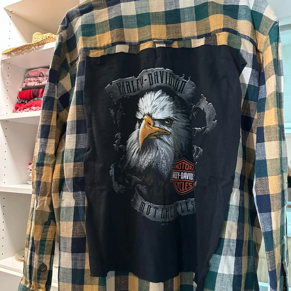 Modern Vintage Men's Plaid Shirt - Green and Yellow - Picture 1 of 4